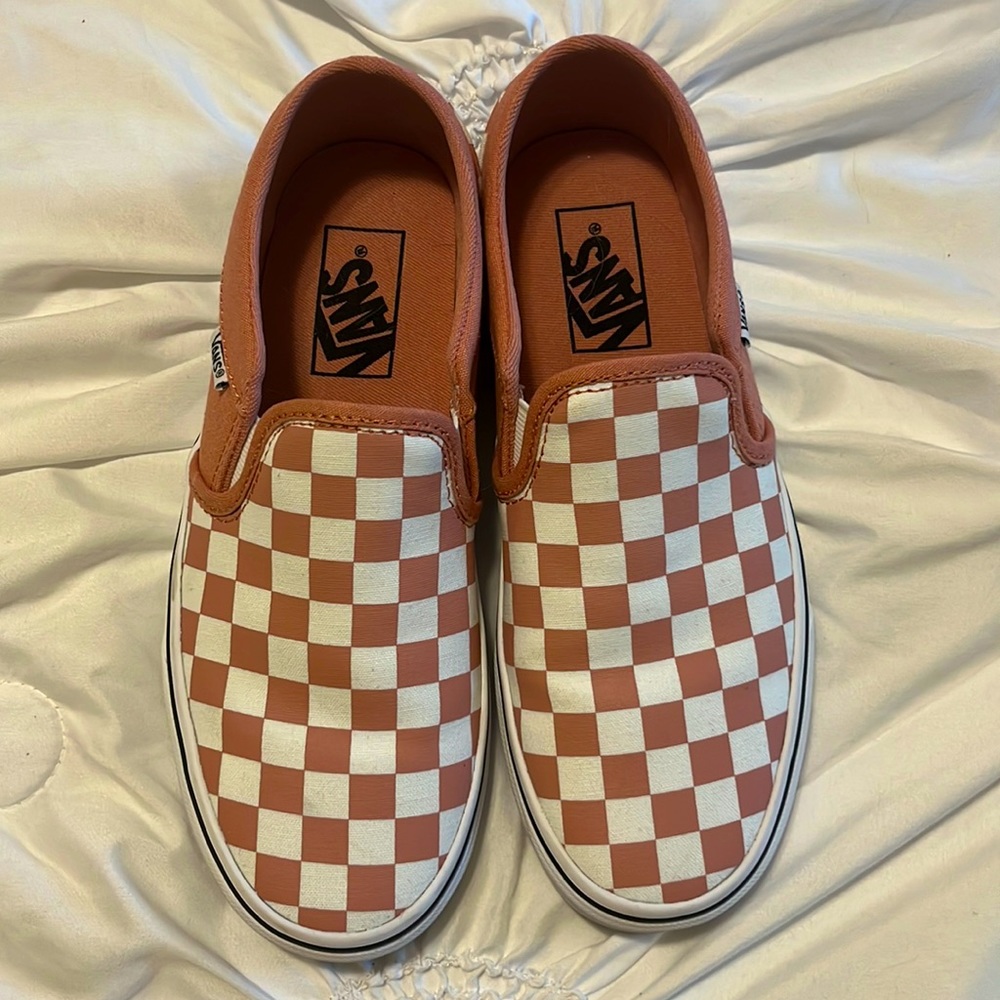 Pink Checkered Vans